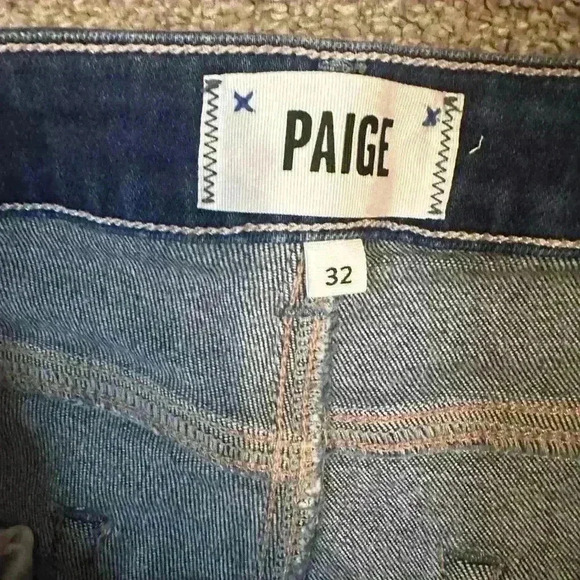 Paige Hoxton Skinny Jeans Size 32 Dark Wash High Rise Ankle Stretch Denim EUC - Picture 4 of 5